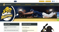 Desktop Screenshot of baseballmanitoba.ca